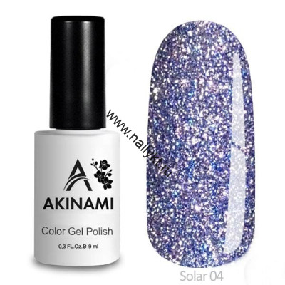 Светоотражающий гель-лак AKINAMI Color Gel Polish -  Solar 04 (9мл)