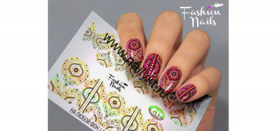 СКИДКА!!! Слайдер-дизайн Fashion Nails Galaxy 012