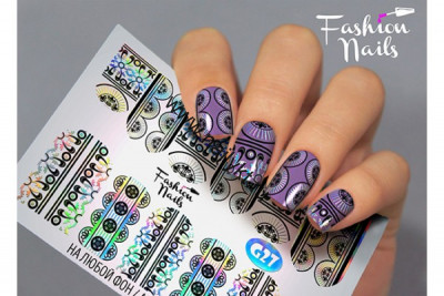 СКИДКА!!! Слайдер-дизайн Fashion Nails Galaxy 027