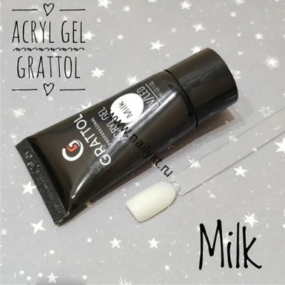 Acryl Gel 11 Milk - акригель камуфляж молочный 30ml Grattol