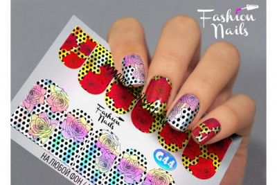 СКИДКА!!! Слайдер-дизайн Fashion Nails Galaxy 044