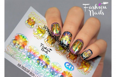 СКИДКА!!! Слайдер-дизайн Fashion Nails Galaxy 043
