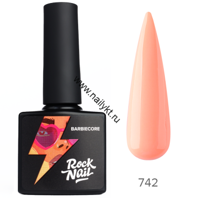 Гель-лак RockNail Barbiecore 742 Guilty Pleasure 10мл