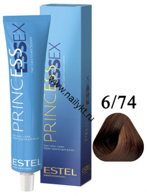 Крем-краска для волос Estel Princess Essex 6/74, Темно-русый Коричнево-медный, 60мл
