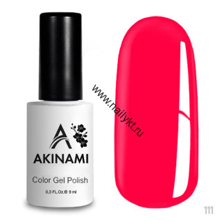 Гель-лак AKINAMI Color Gel Polish тон №111 Hot Pink (9мл)