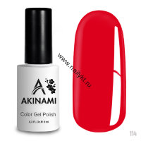 Гель-лак AKINAMI Color Gel Polish тон №114 Space Red (9мл)