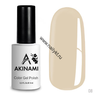 Гель-лак AKINAMI Color Gel Polish тон №008 Latte (9мл)