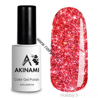 Светоотражающий гель-лак AKINAMI Color Gel Polish - Holiday 03 (9мл)