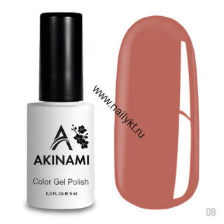 Гель-лак AKINAMI Color Gel Polish тон №009 Peach Echo (9мл)