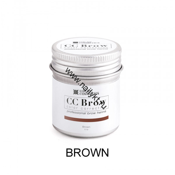 Хна для бровей CC Brow (brown) в баночке (коричневый), 5гр.