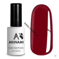 Гель-лак AKINAMI Color Gel Polish тон №019 Dark Red (9мл)