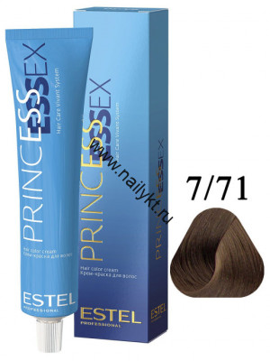 Крем-краска для волос Estel Princess Essex 7/71, Средне-русый Коричнево-пепельный, 60мл