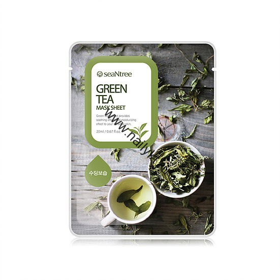 Тканевая маска с зеленым чаем Seantree Green Tea Mask Sheet