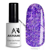 Светоотражающий гель-лак AKINAMI Color Gel Polish - Holiday 07 (9мл)