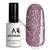 Светоотражающий гель-лак AKINAMI Color Gel Polish -  Solar 03 (9мл)