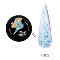 Гель для наращивания RockNail Flower Power FG02 Bouquets Are Cringe 10мл