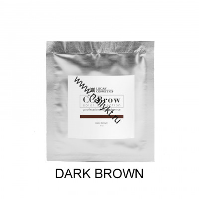 Хна для бровей CC Brow (dark brown) в саше (темно-коричневый), 5гр.