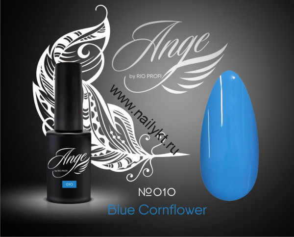 Гель-лак Каучуковый Ange от Rio Profi №10 Blue Cornflower 7 мл