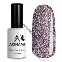 Светоотражающий гель-лак AKINAMI Color Gel Polish -  Solar 08 (9мл)