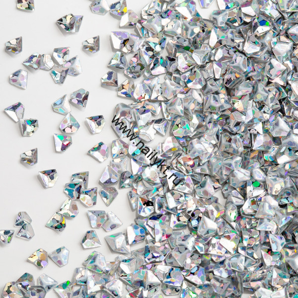 Блестки алмазы серебряные 20 г