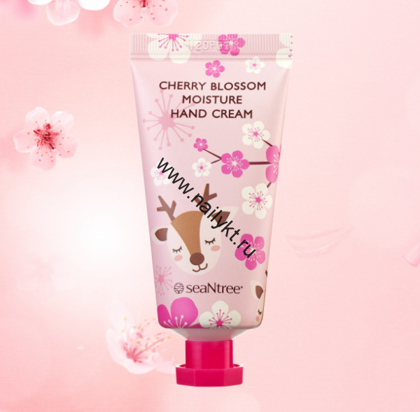 Увлажняющий крем для рук с экстрактом вишни Sweet Cherry Blossom Moisture SeaNtree (30мл)