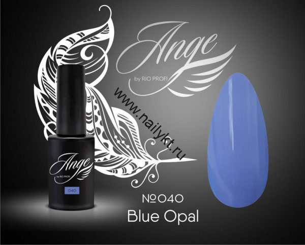 Гель-лак Каучуковый Ange от Rio Profi №40 Blue Opal 7 мл
