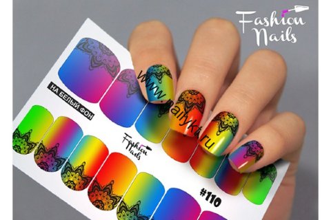 СКИДКА!!! Слайдер-дизайн Fashion Nails 110