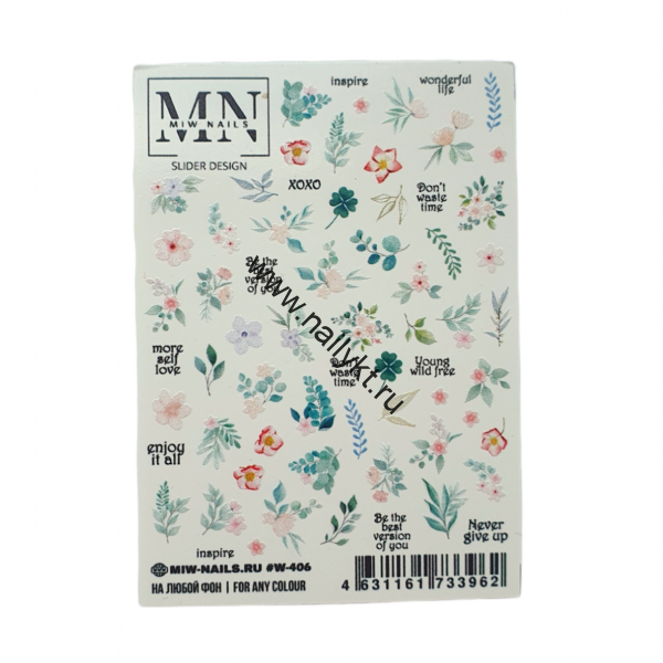 Slider Design W-406 mini Miw Nails