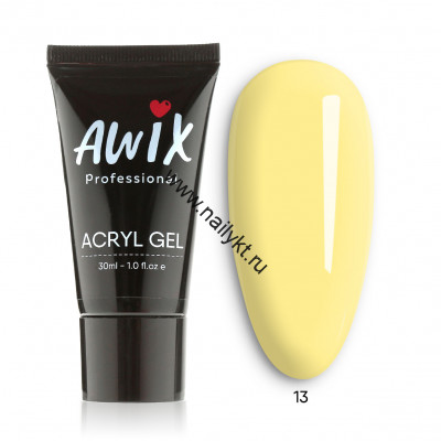 Acryl gel Акригель AWIX 13 (неон), 30 мл