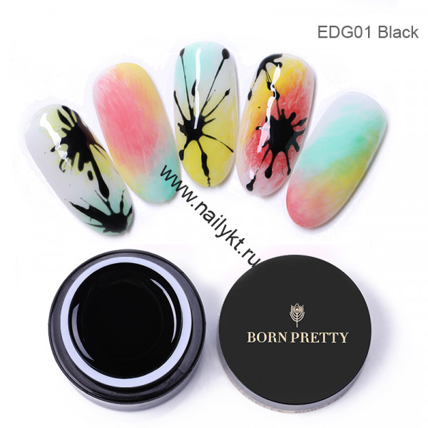 Эластичный гель для дизайна (паутинка) Черный Born Pretty (44432-1)