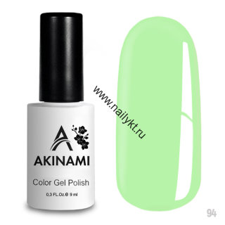 СКИДКА!!! Гель-лак AKINAMI Color Gel Polish тон №094 Pale Green (9мл)