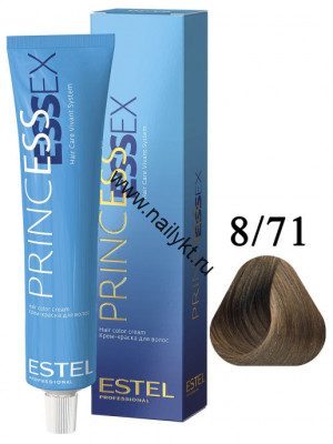 Крем-краска для волос Estel Princess Essex 8/71, Светло-русый Коричнево-пепельный, 60мл
