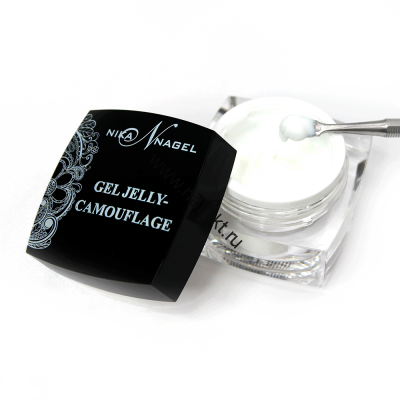Гель-желе камуфлирующий Jelly-CAMOUFLAGE белый жемчуг Nika Nagel 15 гр