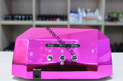Гибридная лампа сенсорная 36 Вт (12 Вт CCFL + 24 Вт LED) Розовая