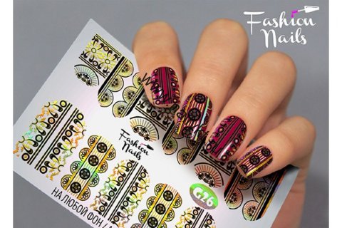 СКИДКА!!! Слайдер-дизайн Fashion Nails Galaxy 026