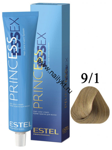 Крем-краска для волос Estel Princess Essex 9/1, Блондин Пепельный, 60мл