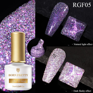 Светоотражающий гель-лак "Reflective Glitter Flash" RGF-05 53087-05, 7 мл Born Pretty