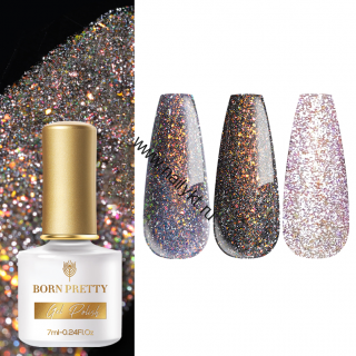 Светоотражающий гель-лак "Reflective Glitter Flash" RGF-06 53087-06, 7 мл Born Pretty