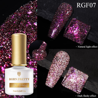 Светоотражающий гель-лак "Reflective Glitter Flash" RGF-07 53087-07, 7 мл Born Pretty