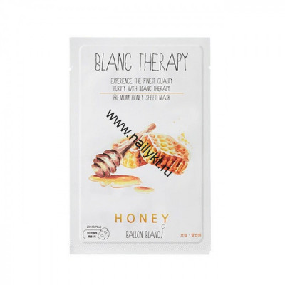 Тканевая маска антиоксидантная увлажняющая с медом BALLON BLANK Honey Sheet Mask(23 мл)