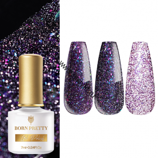 Светоотражающий гель-лак "Reflective Glitter Flash" RGF-08 53087-08, 7 мл Born Pretty