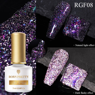 Светоотражающий гель-лак "Reflective Glitter Flash" RGF-08 53087-08, 7 мл Born Pretty