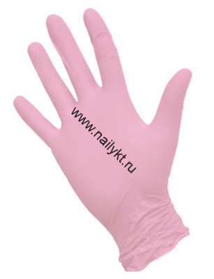 Перчатки нитриловые M 1 пара (2 шт.) "Нитримакс" NitriMax розовые
