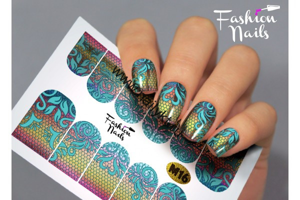 СКИДКА!!! Слайдер-дизайн Fashion Nails Metallic 016