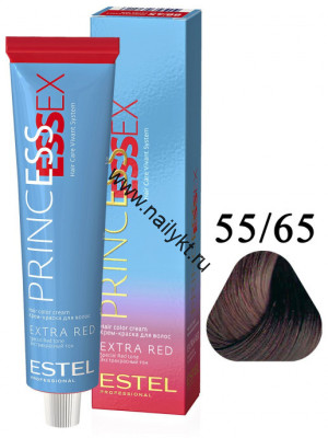 Крем-краска для волос Estel Princess Essex R55/65, Дерзкий фламенко, 60мл