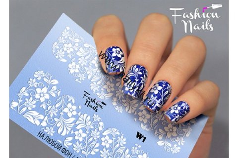 Слайдер-дизайн Fashion Nails White 001