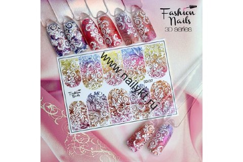 Слайдер-дизайн Fashion Nails 3D Foil 037