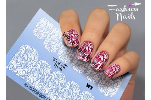 Слайдер-дизайн Fashion Nails White 002