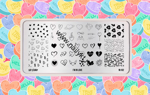 Пластина для стемпинга Go! Stamp 102 I`m in Love