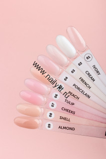 Бескислотный холодный гель для моделирования и укрепления Milk Modeling cool gel 09 Almond 15г